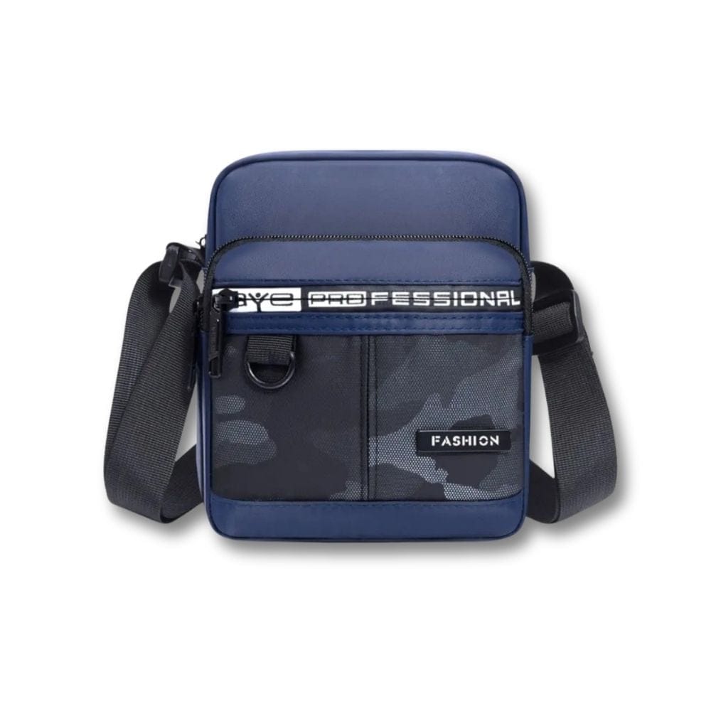 Petite Sacoche garçon Militaire | Irven Blue Vertical / Nylon