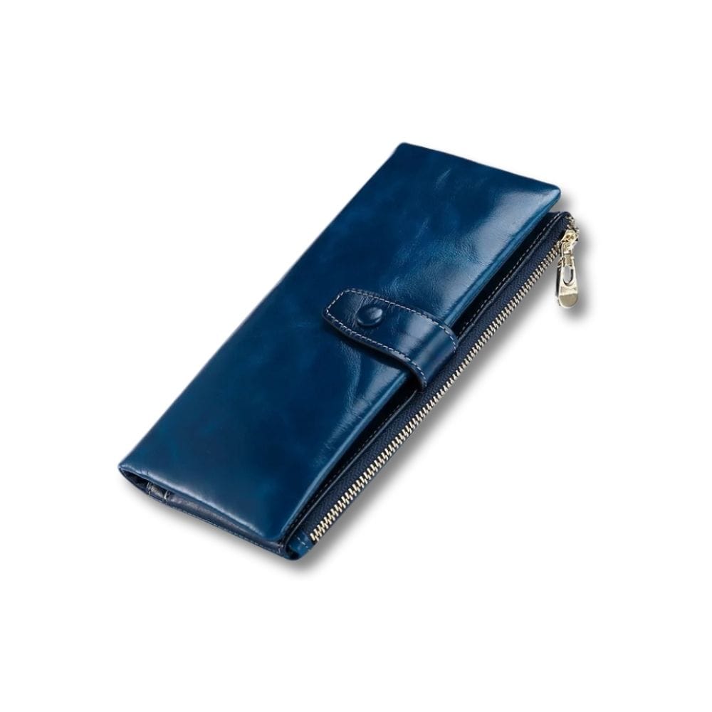 Porte Feuille Femme Grand | Avelia Bleu