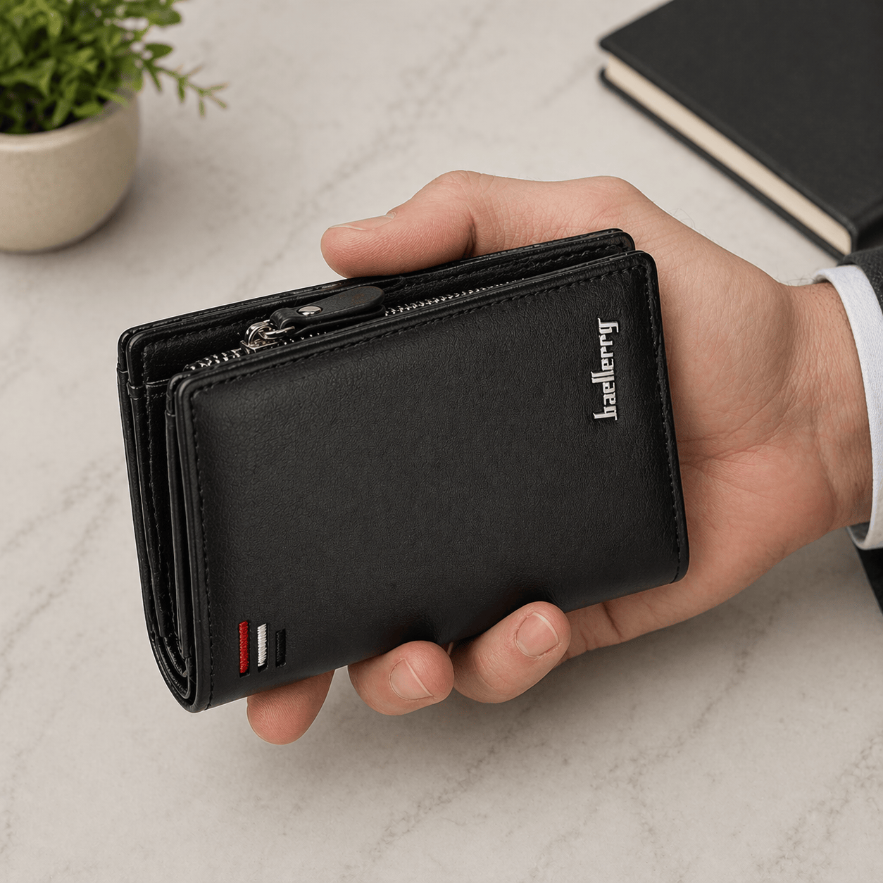 Porte feuille homme cuir noir | Varo