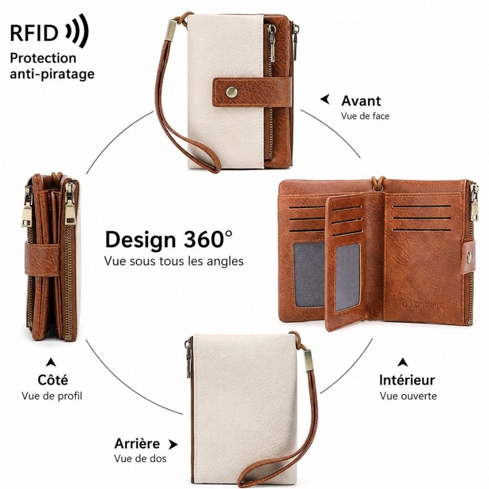Porte monnaie en Cuir femme | Isora