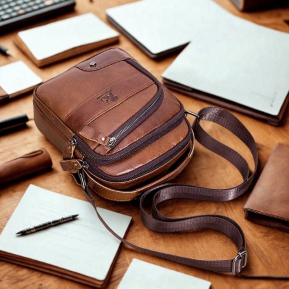Sacoche Bandoulière Homme Cuir Vintage | Calen