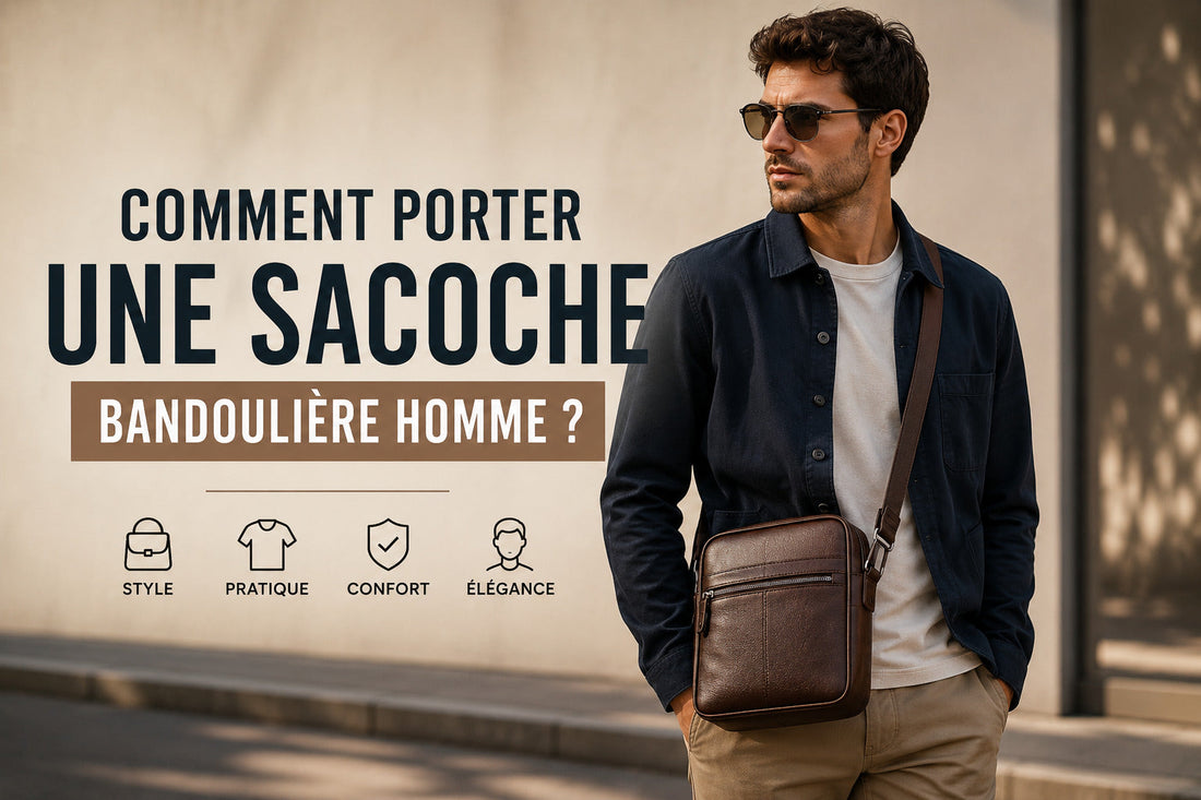 Comment porter une sacoche bandoulière homme ?