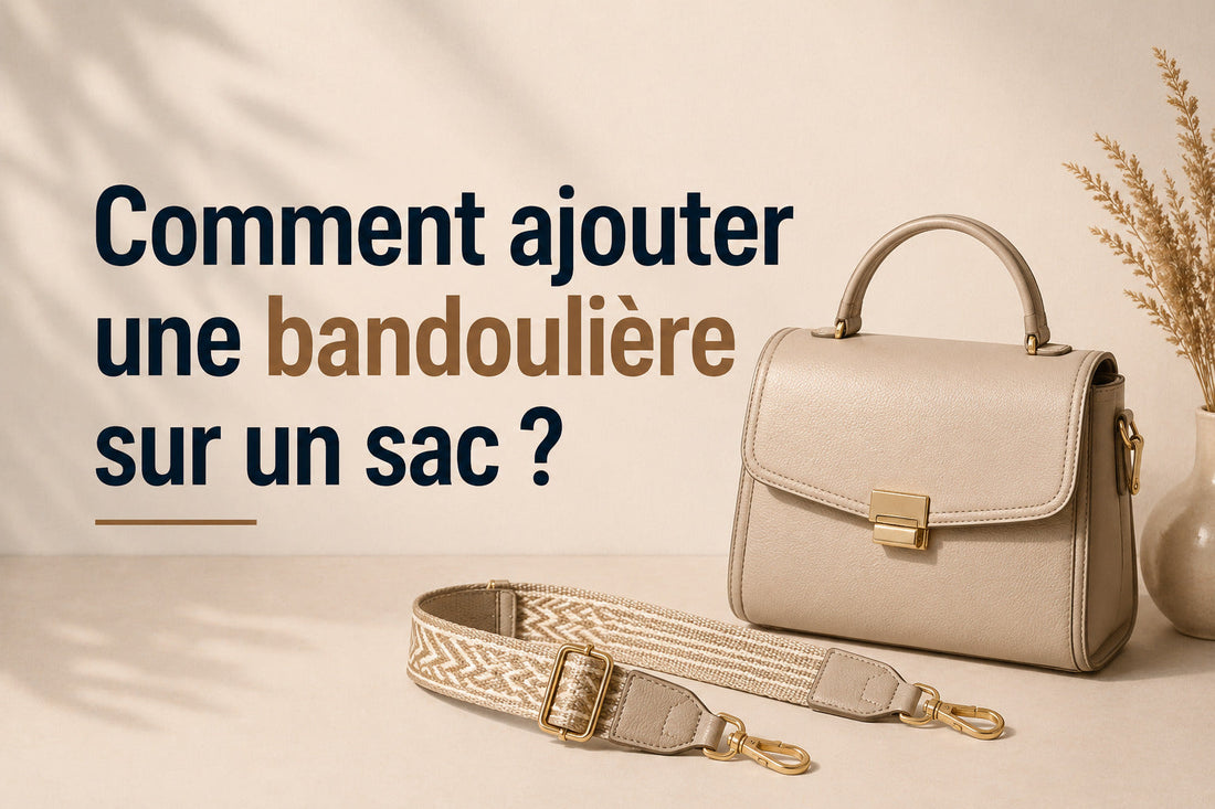 Comment ajouter une bandoulière sur un sac?