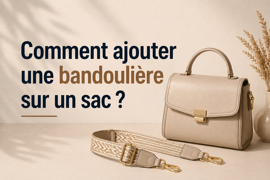Comment ajouter une bandoulière sur un sac?