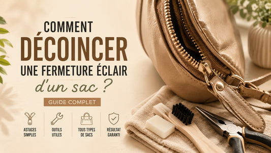 Comment décoincer une fermeture éclair d'un sac ?