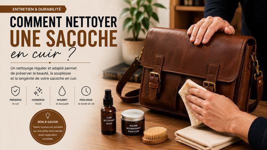 Comment nettoyer une sacoche en cuir?