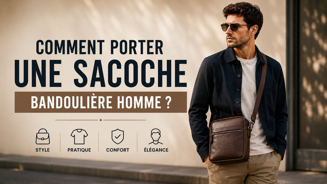 Comment porter une sacoche bandoulière homme ?