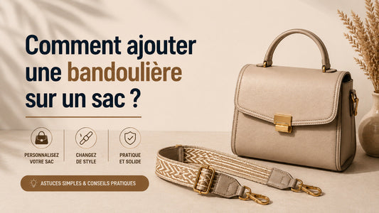 Comment ajouter une bandoulière sur un sac?
