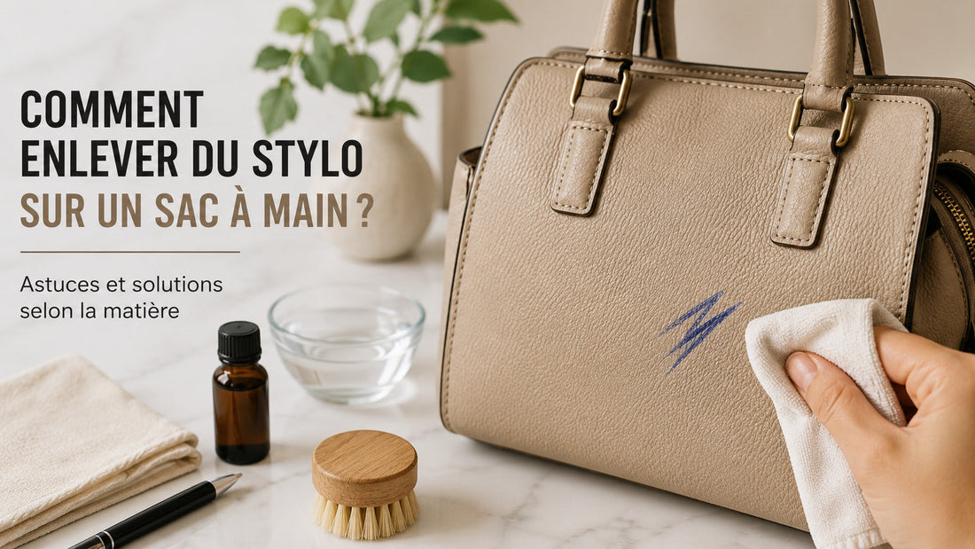 Comment enlever du stylo sur un sac à main ?