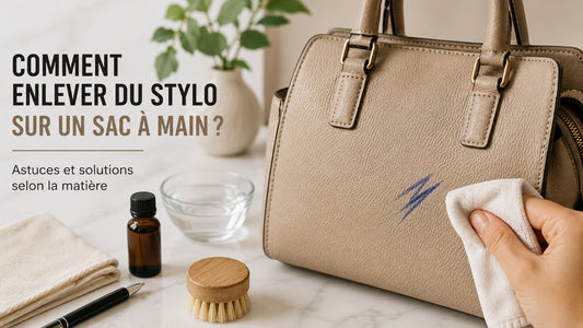 Comment enlever du stylo sur un sac à main ?