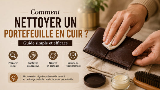 Comment nettoyer un portefeuille en cuir ? Guide simple et efficace