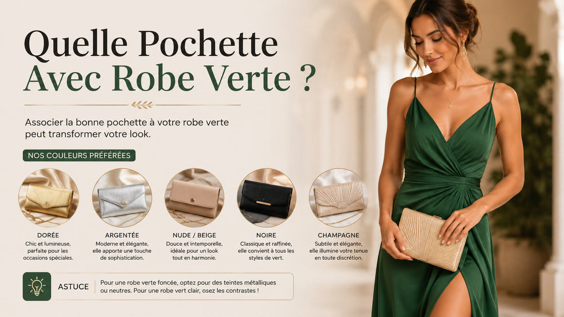 Quelle pochette avec une robe verte ?