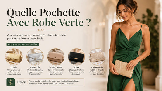 Quelle pochette avec une robe verte ?