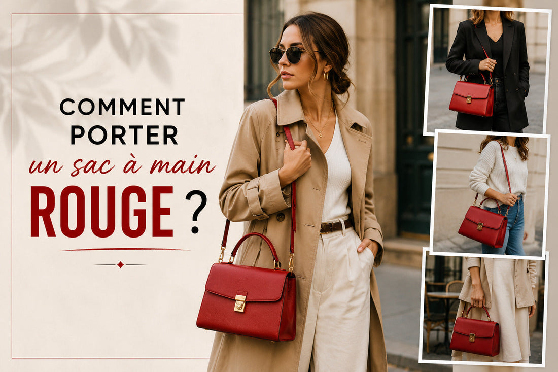 Comment porter un sac à main rouge ?