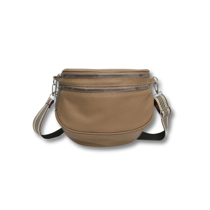 Banane Cuir Noir Femme | Fanny Kaki