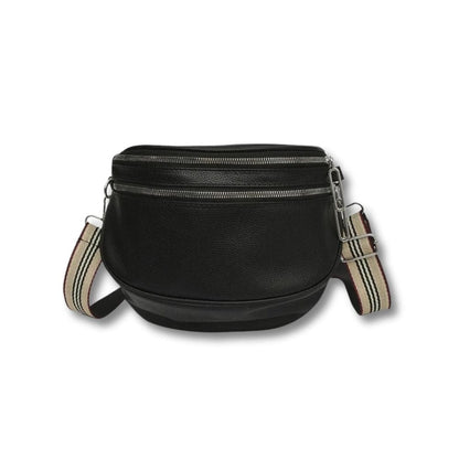 Banane Cuir Noir Femme | Fanny Noir