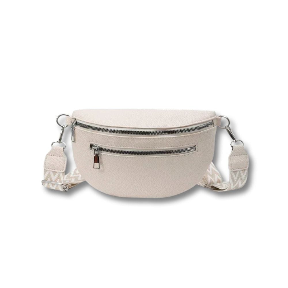 Banane en Cuir Femme | Roma Beige
