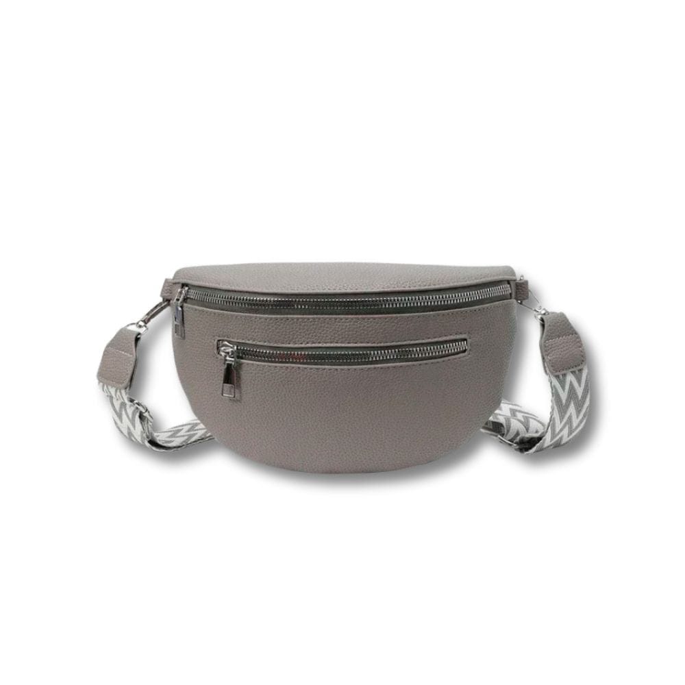Banane en Cuir Femme | Roma Gris