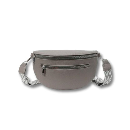Banane en Cuir Femme | Roma Gris