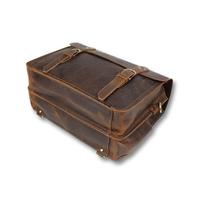 Cartable Sacoche Cuir Marron | Wynor Dark brown / Cuir