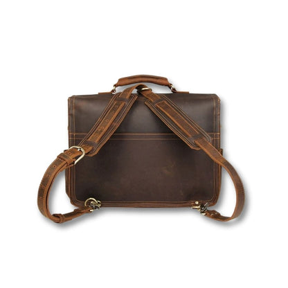 Cartable Sacoche Cuir Marron | Wynor Dark brown / Cuir