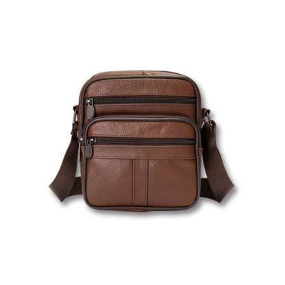 Cuir Sacoche Homme | Kaïros Marron / Cuir