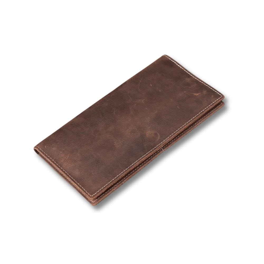 Grand Porte Feuille en Cuir | Minimal Marron