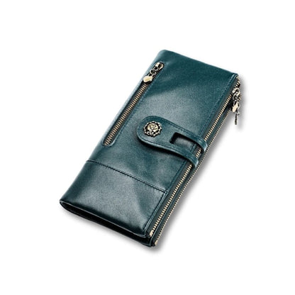 Grand Porte Feuille Femme | Zélia Bleu