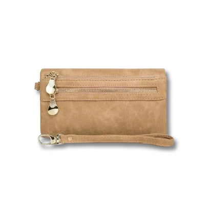 Grand Porte Monnaie Femme | Zaria Beige