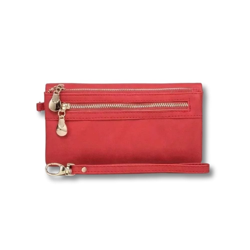 Grand Porte Monnaie Femme | Zaria Rouge