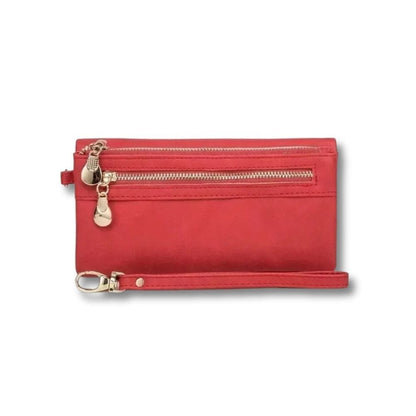 Grand Porte Monnaie Femme | Zaria Rouge