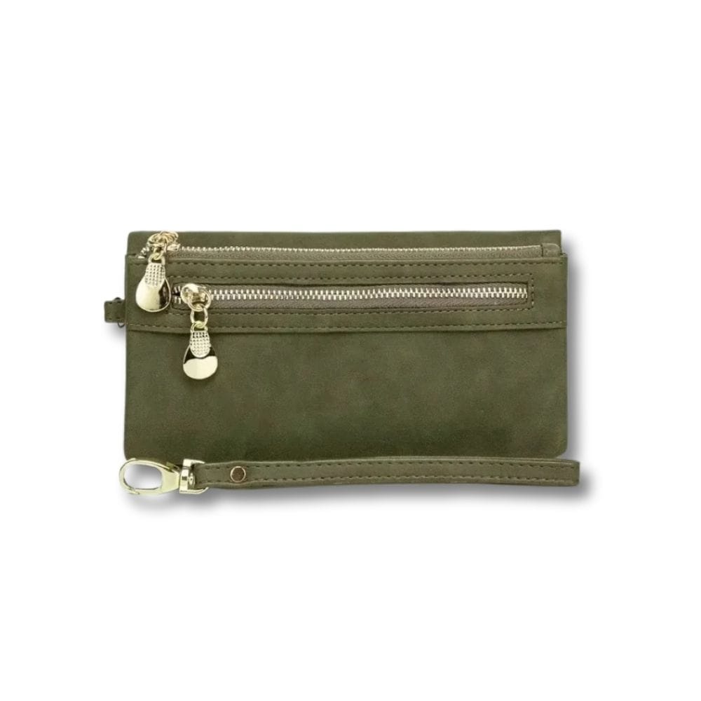 Grand Porte Monnaie Femme | Zaria Vert