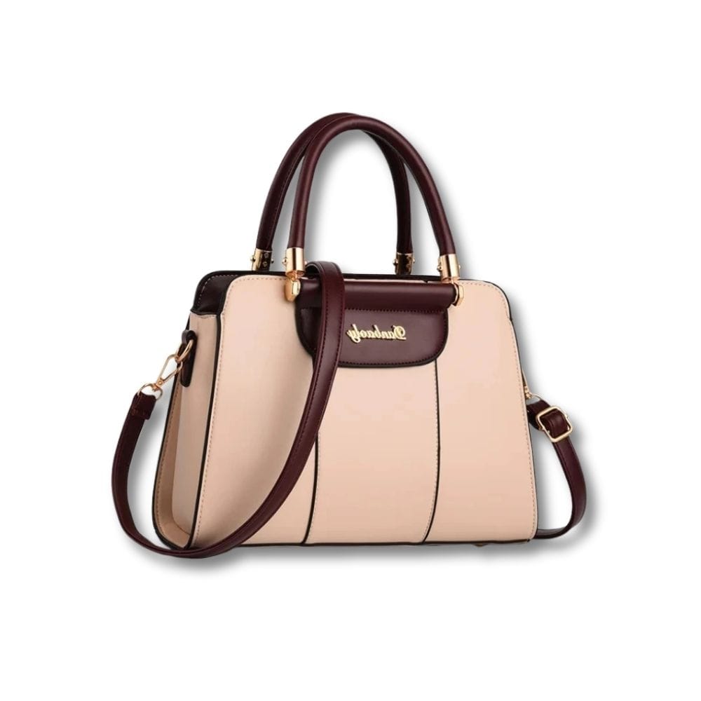 Grand Sac à Main en Cuir | Aveline Beige