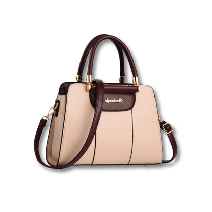 Grand Sac à Main en Cuir | Aveline Beige