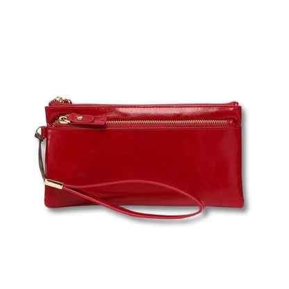 Grande Pochette Femme Luxe | Auréa Rouge