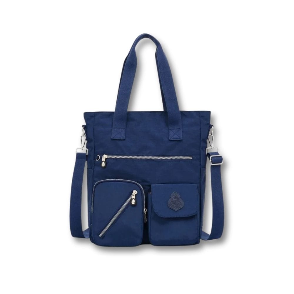Grande Sacoche Bandoulière Femme | Thalia Bleu Marine / Nylon