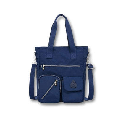 Grande Sacoche Bandoulière Femme | Thalia Bleu Marine / Nylon