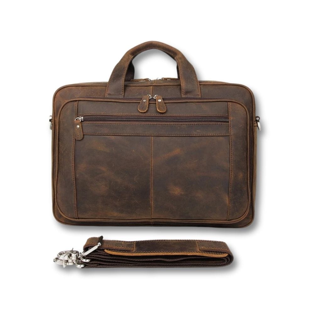Grande Sacoche Cartable Homme Cuir | Darius Coffee / Cuir