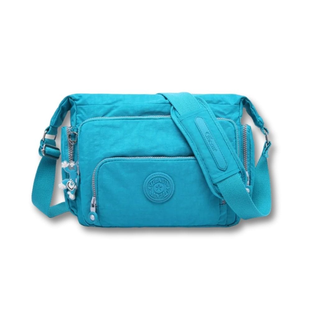 Grande Sacoche Femme Bandoulière | Elara Bleu clair / Nylon