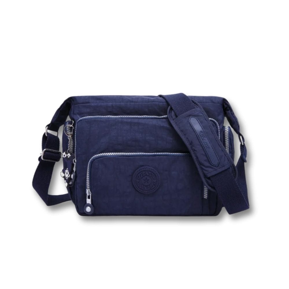 Grande Sacoche Femme Bandoulière | Elara Bleu / Nylon