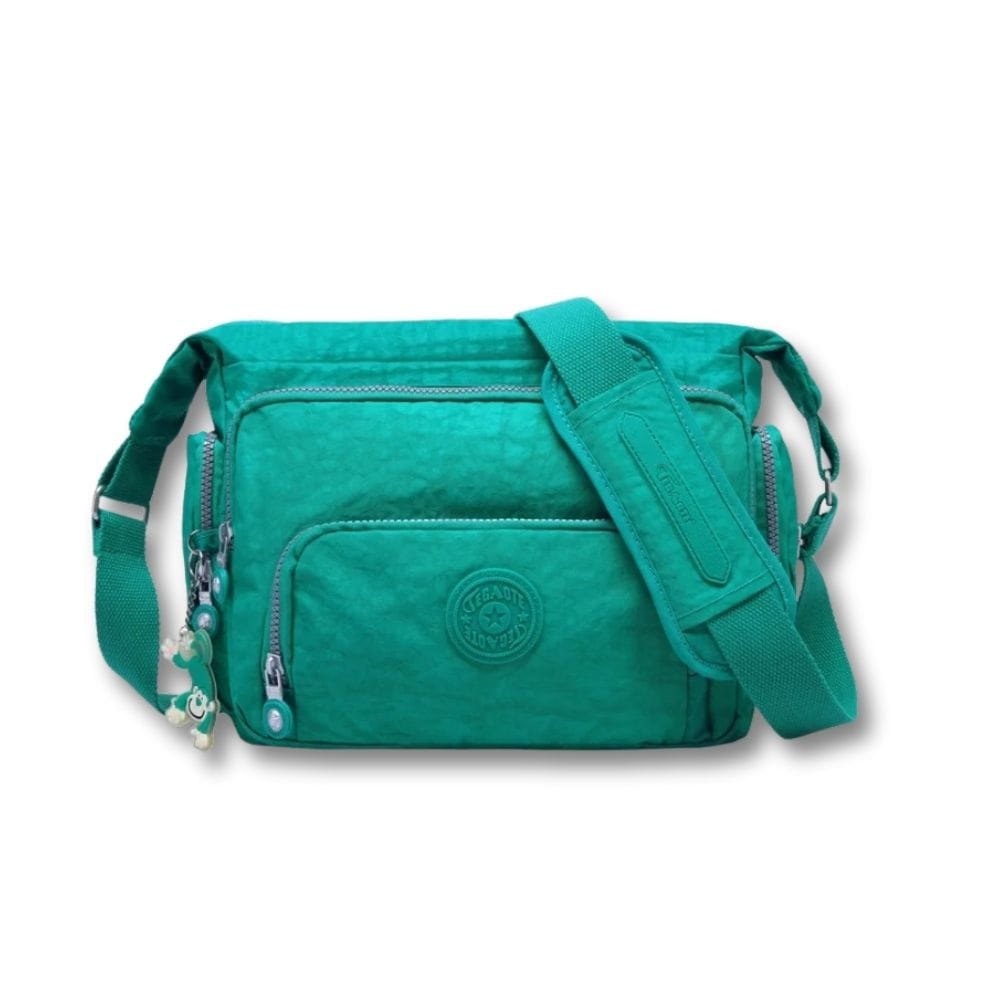Grande Sacoche Femme Bandoulière | Elara Vert / Nylon
