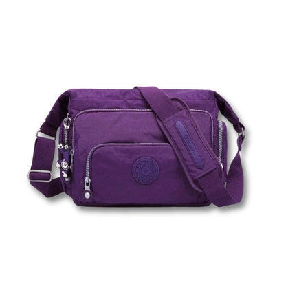 Grande Sacoche Femme Bandoulière | Elara Violet / Nylon
