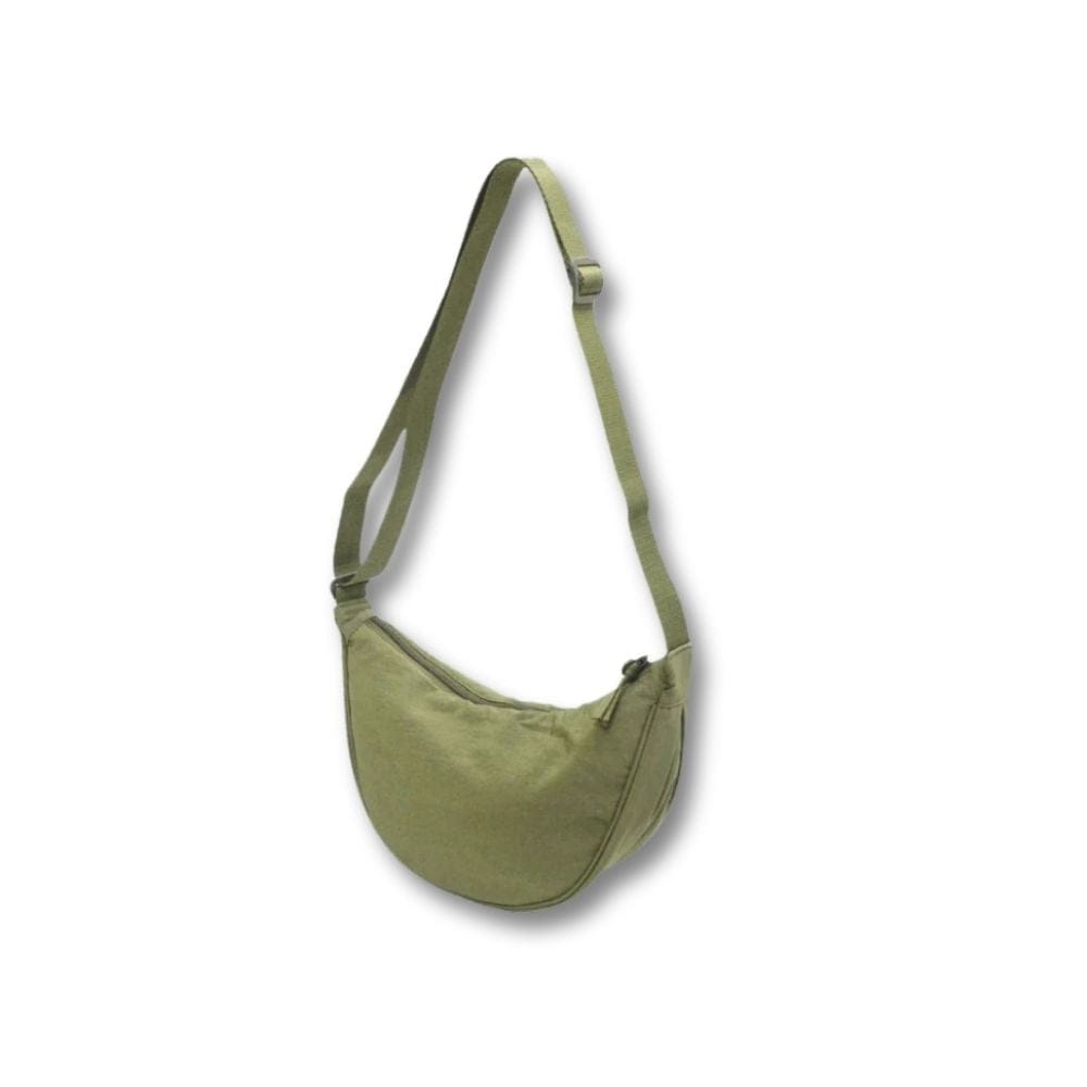Grande Sacoche Femme Tissu | Liora Vert olive / Nylon