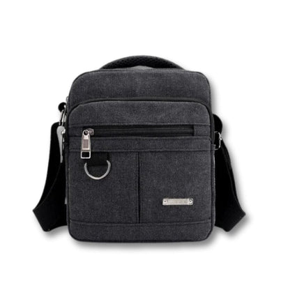 Grande Sacoche Nature | Orven Noir / Coton