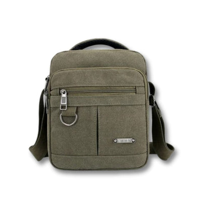 Grande Sacoche Nature | Orven Vert / Coton