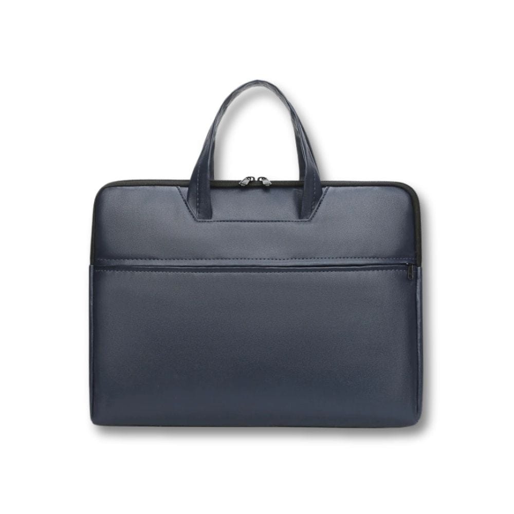 Grande Sacoche Sac à Main | Cyran Bleu / Cuir