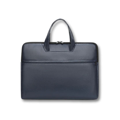 Grande Sacoche Sac à Main | Cyran Bleu / Cuir