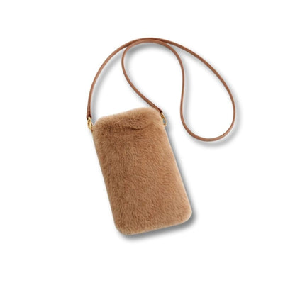 Mini Sac Fourrure Femme | Dolce Marron