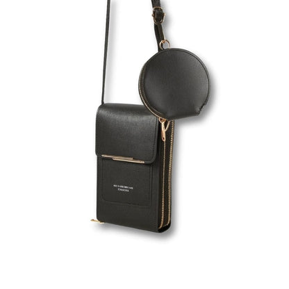mini Sac/Sacoche Femme | Lyséa Noir / Cuir