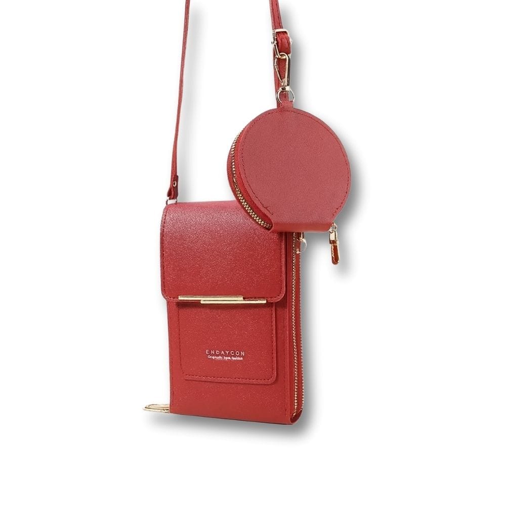 mini Sac/Sacoche Femme | Lyséa Rouge / Cuir